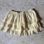 ‧₊˚♪ ruffle vanilla skirt