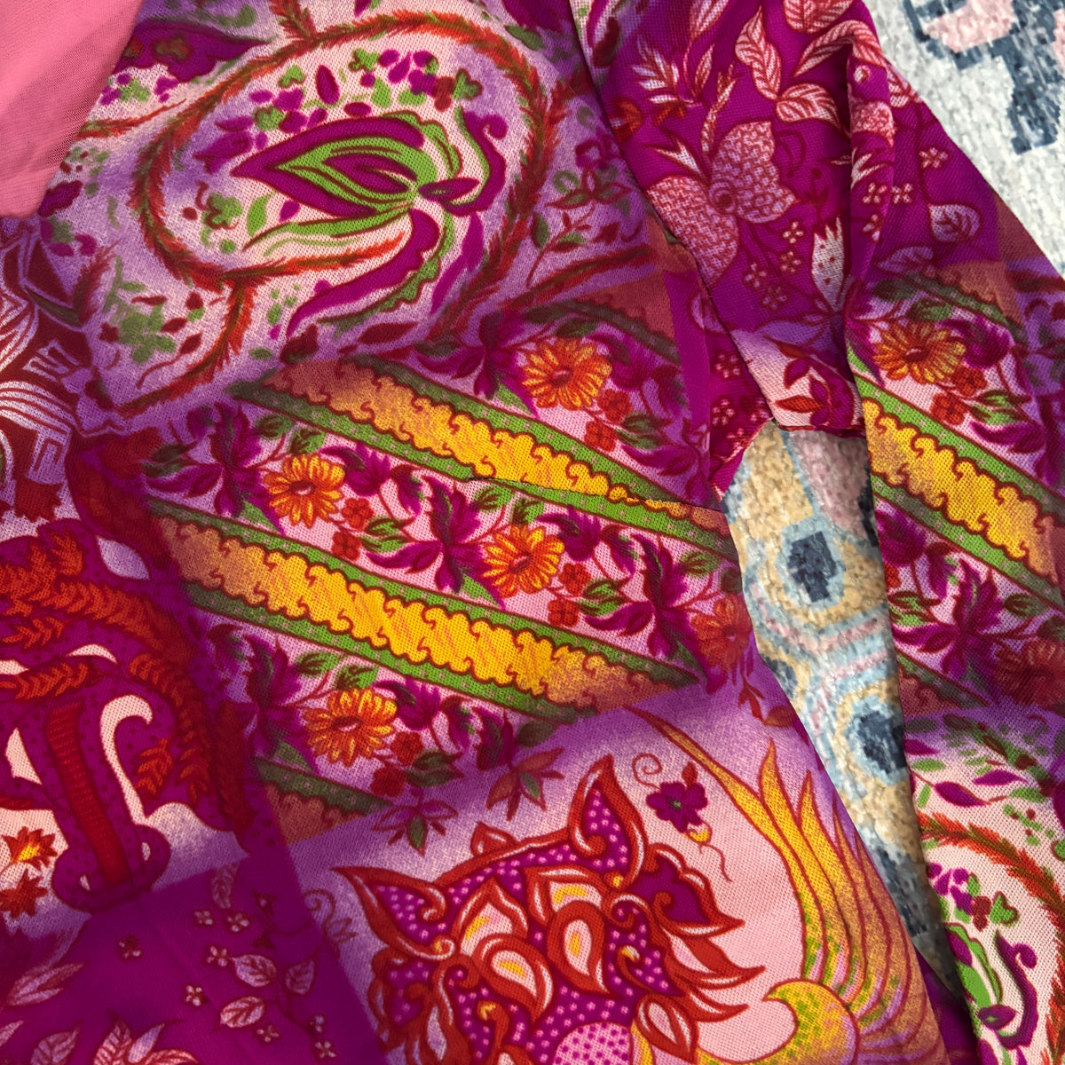 ‧₊˚♪ desi printed top