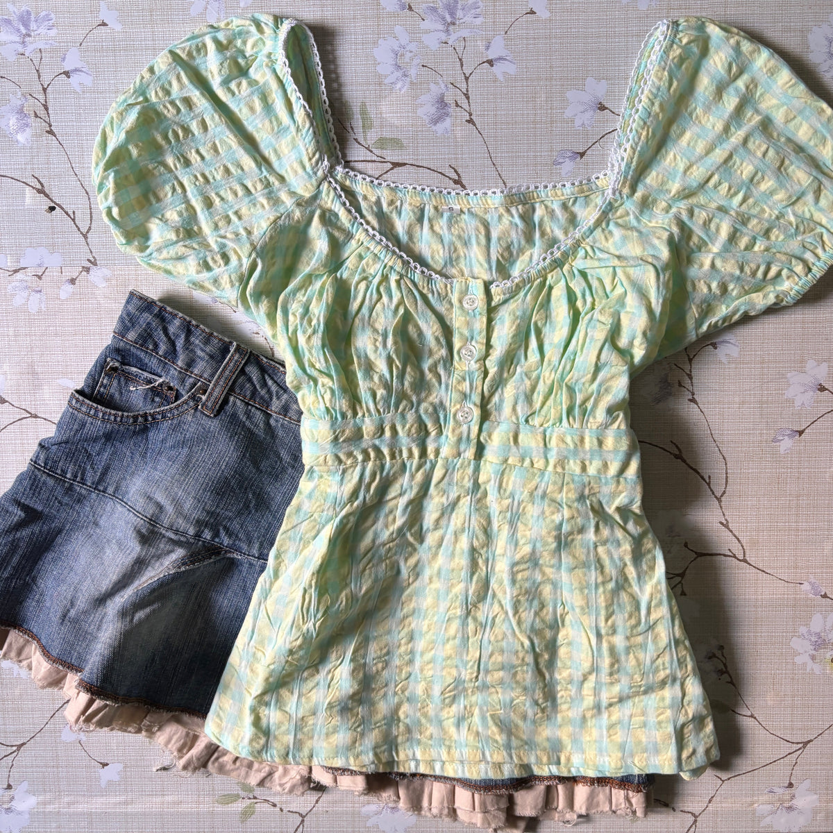 ‧₊˚♪ cina babydoll top