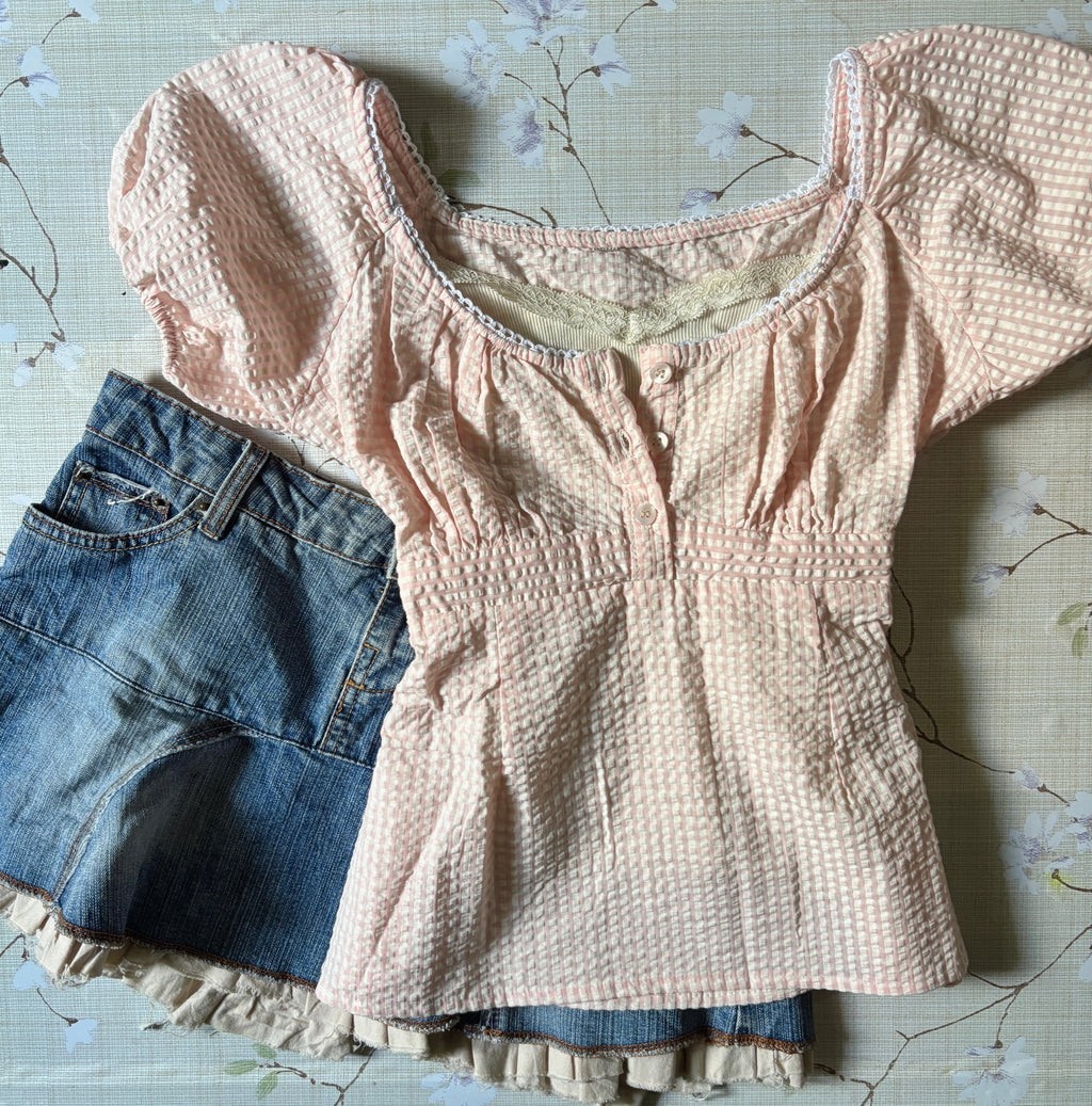 ‧₊˚♪ belle babydoll top