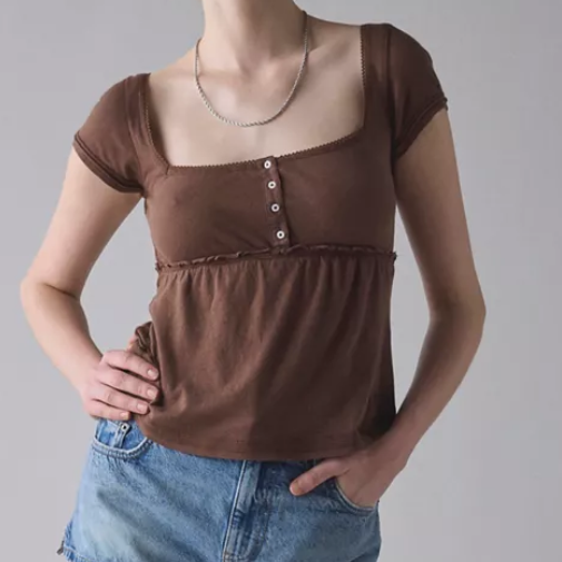 ‧₊˚♪ brown henley