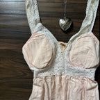 ‧₊˚♪ peach babydoll top