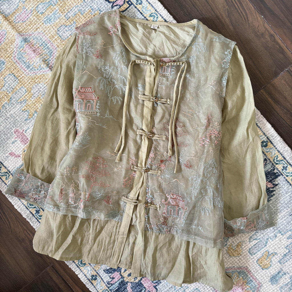 ‧₊˚♪ tang suit top