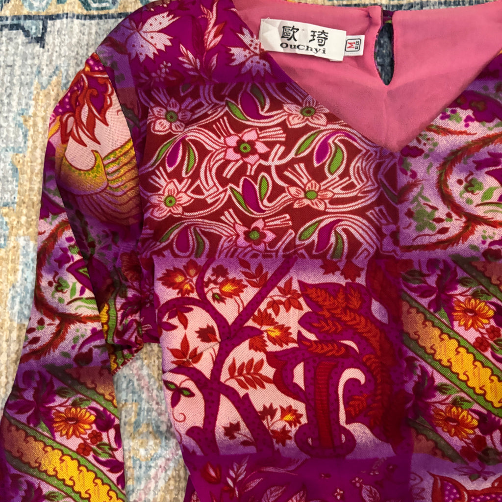 ‧₊˚♪ desi printed top