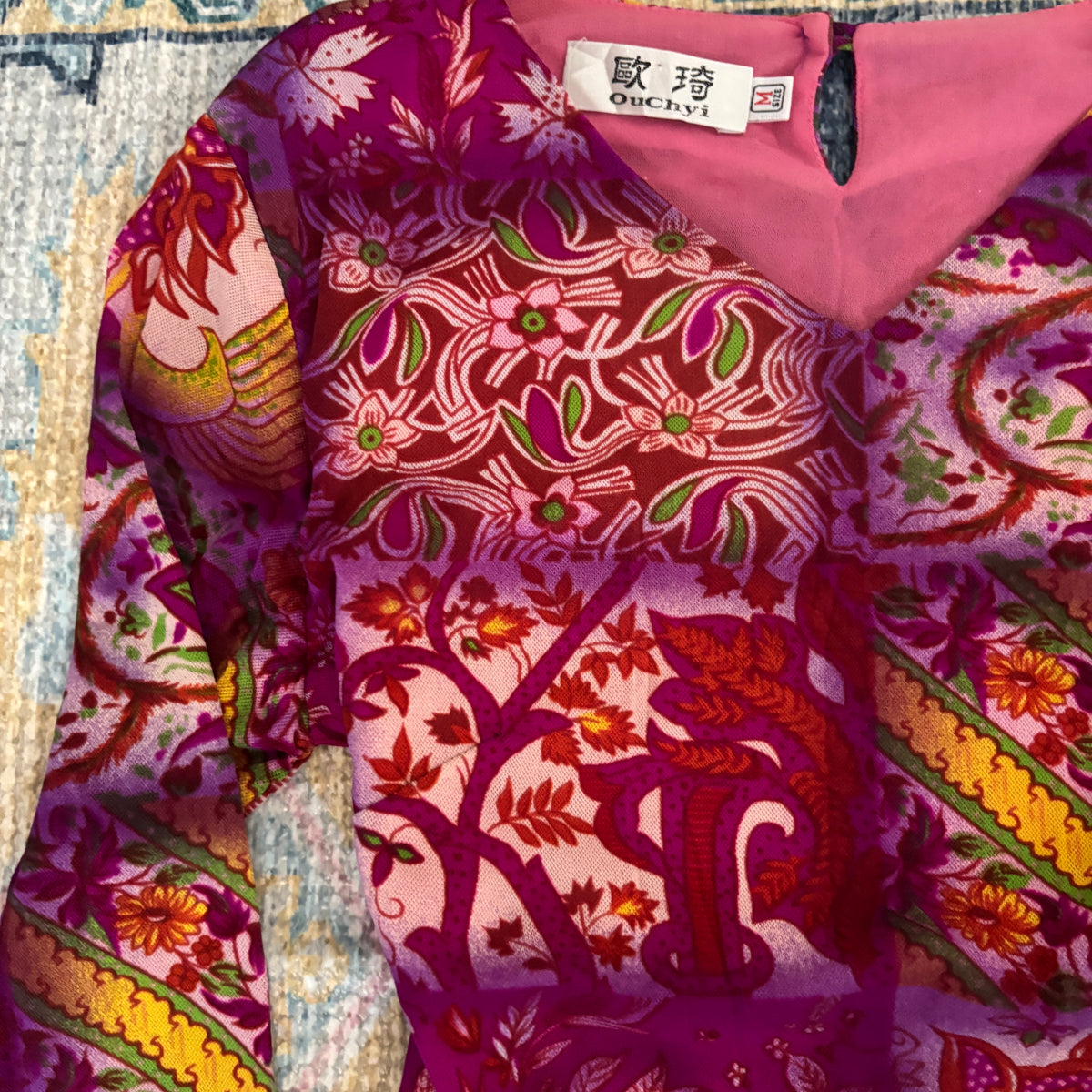 ‧₊˚♪ desi printed top