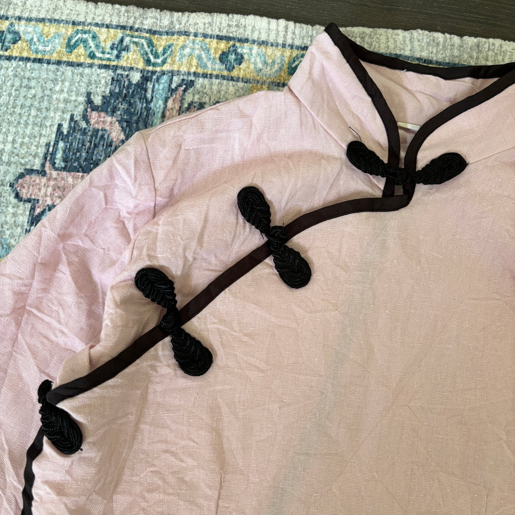 ‧₊˚♪ babypink cheongsam top