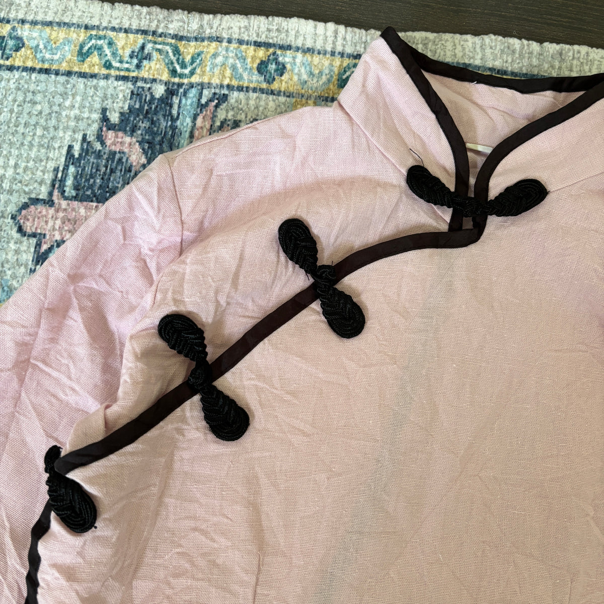 ‧₊˚♪ babypink cheongsam top