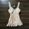 ‧₊˚♪ peach babydoll top