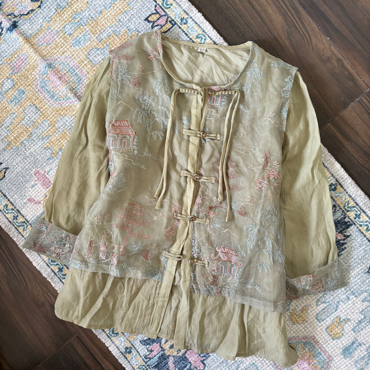 ‧₊˚♪ tang suit top