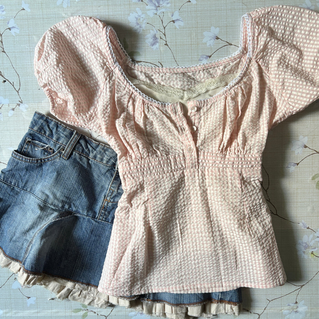 ‧₊˚♪ belle babydoll top
