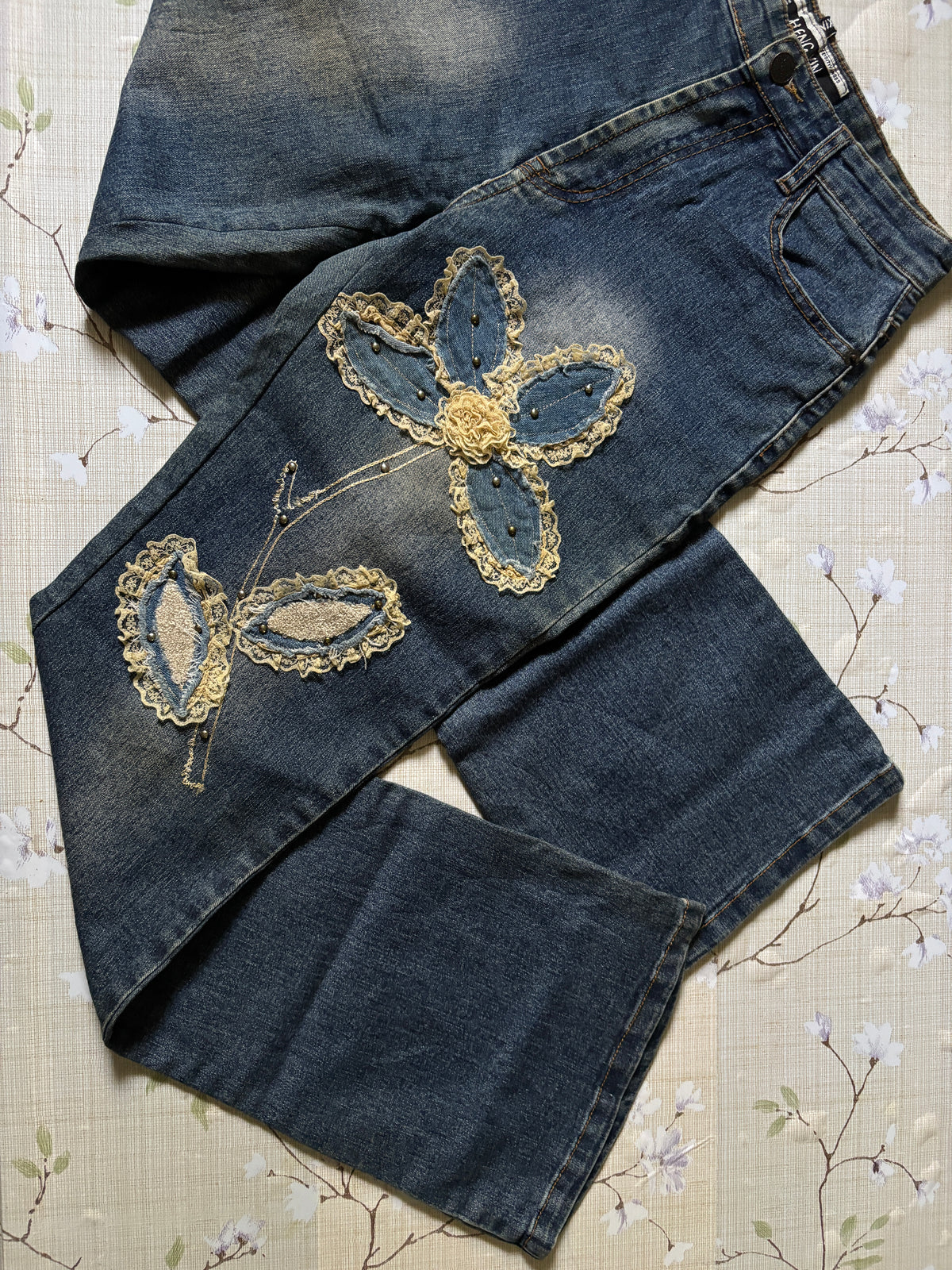 ‧₊˚♪ flower pants