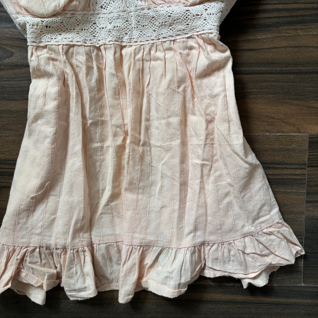 ‧₊˚♪ peach babydoll top