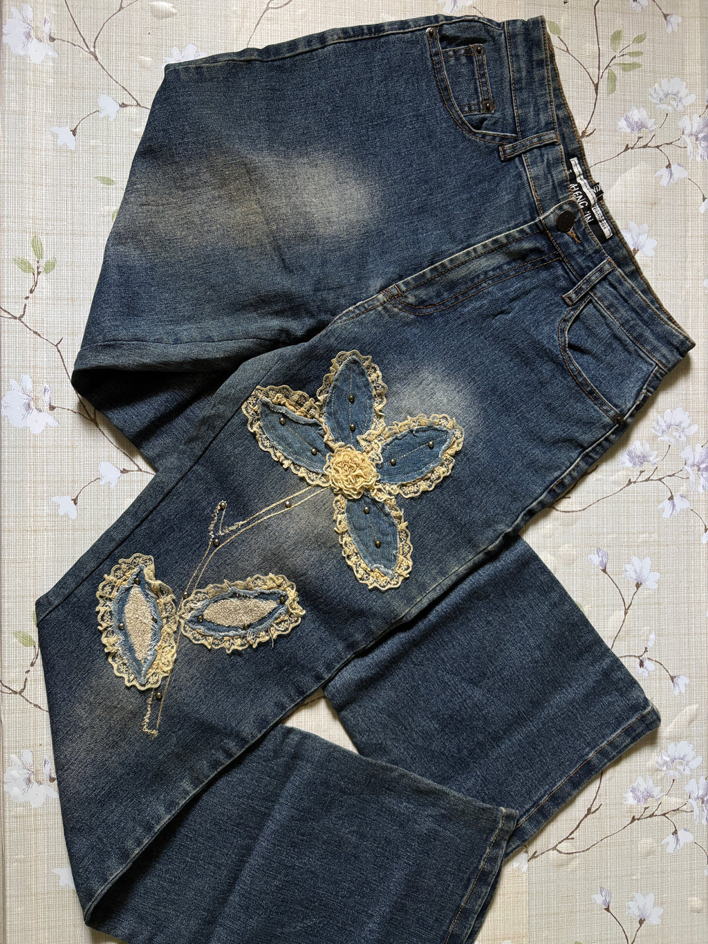 ‧₊˚♪ flower pants