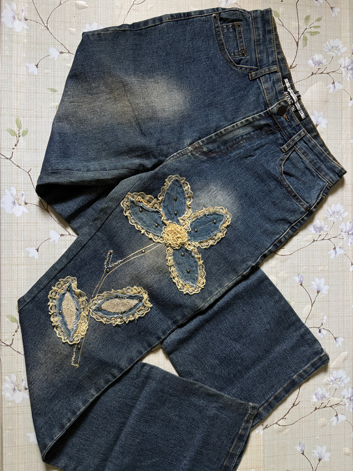 ‧₊˚♪ flower pants