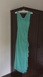 ୧ ‧₊˚ teal prom dress